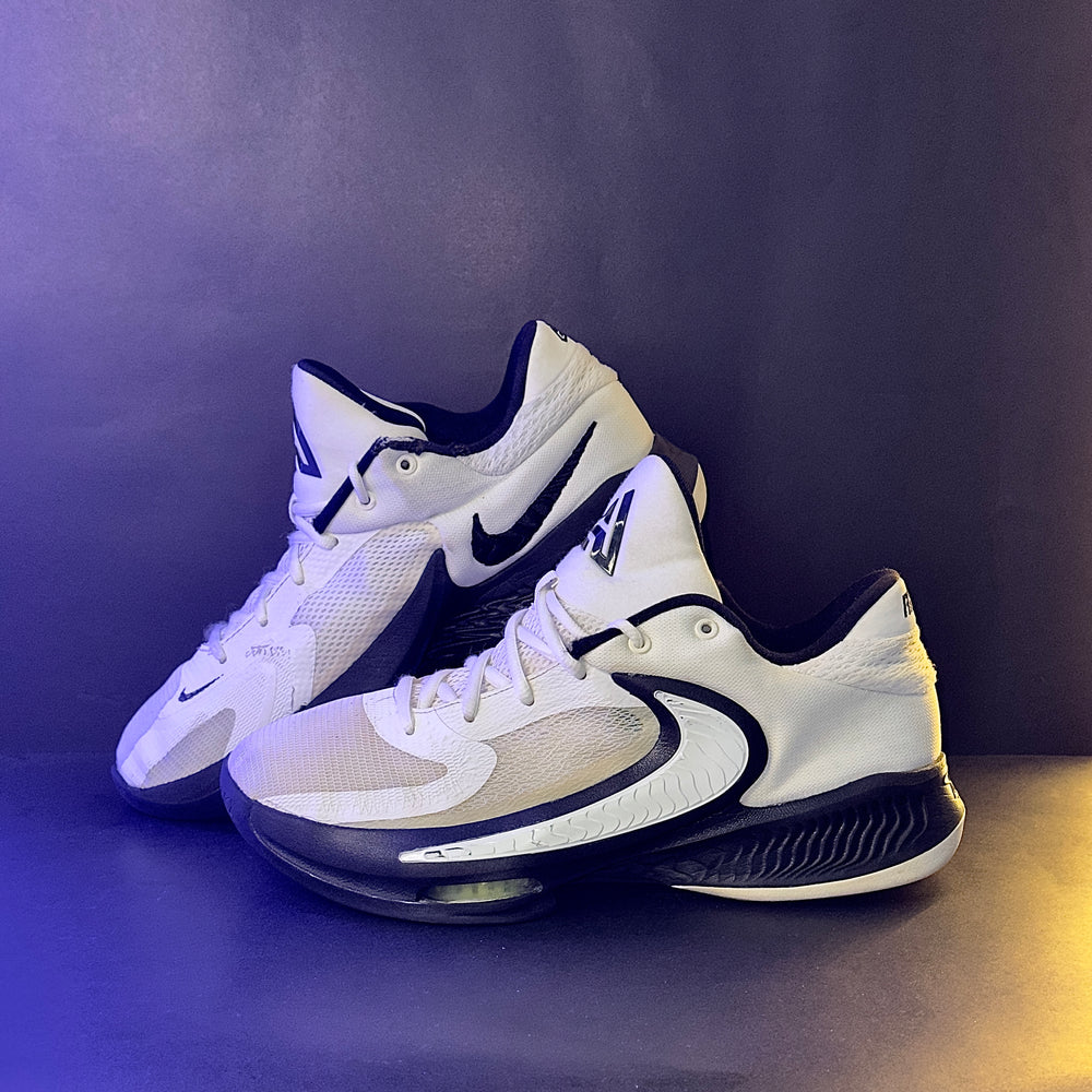 Nike Zoom Freak 4 Basketball Shoes – White & Black