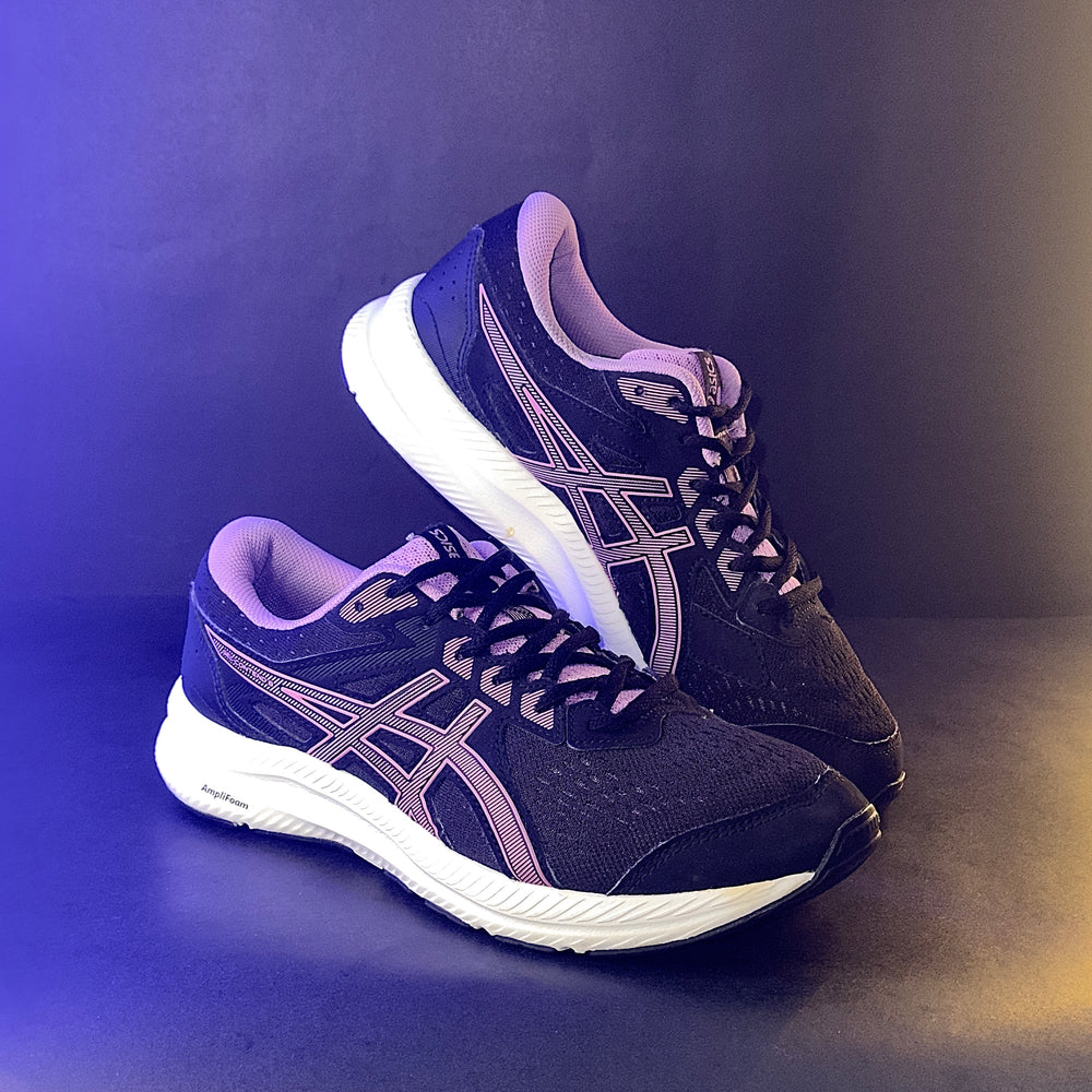 ASICS Gel-Contend 8 Running Sneakers – Black, White & Purple